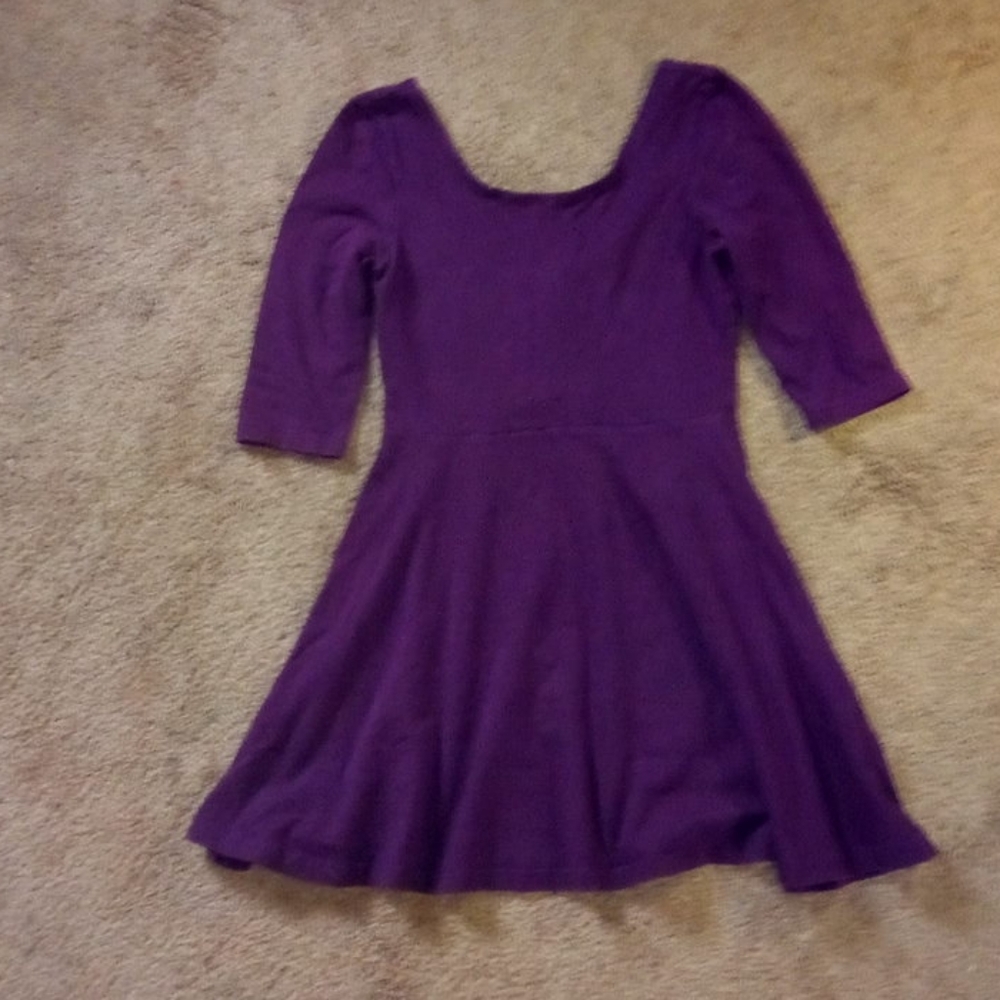 Express purple zip dress